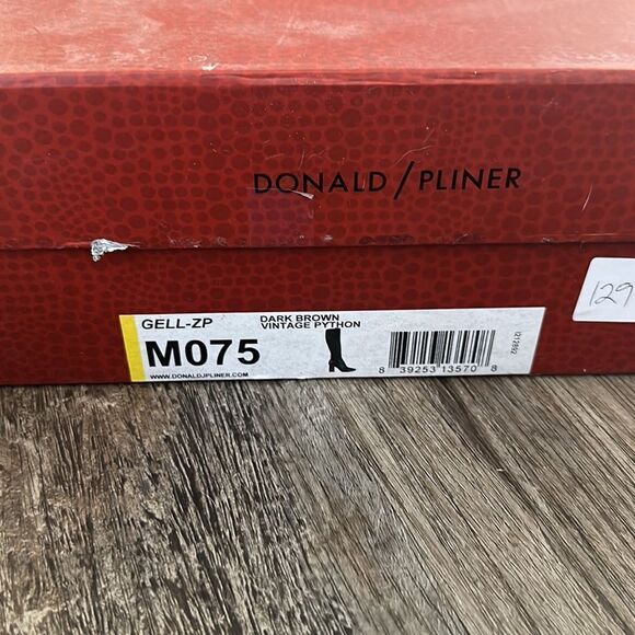 Donald Pliner Houda snake print leather boots sz 7.5 - Picture 5 of 8